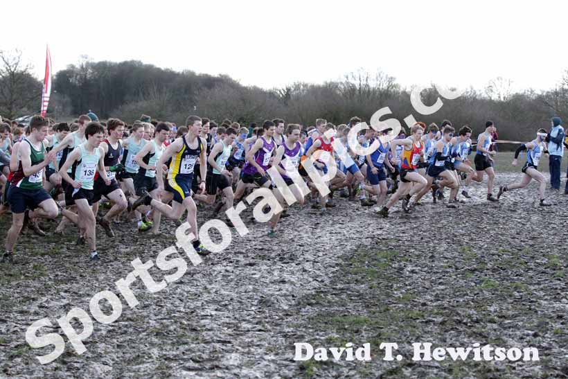Start of the B Race 2013 BUCS Cross Country Championships.